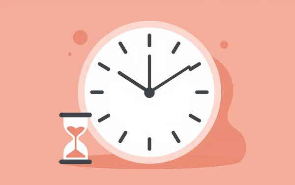 Flat illustration: with ADHD time blindness