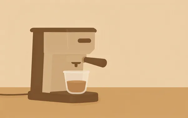 Flat illustration: with backflush vs descale for espresso