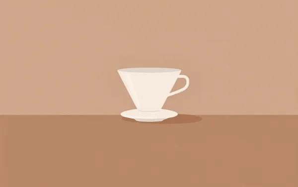 Flat illustration: pick a ceramic, plastic, or metal dripper