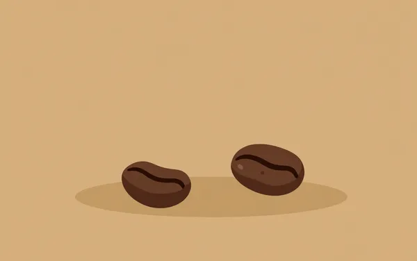 Flat illustration: tell when coffee beans have gone rancid