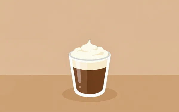 Flat illustration: dairy-free creamer curdling in cold brew