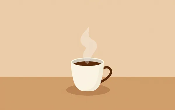 Flat illustration: with making instant coffee taste decent