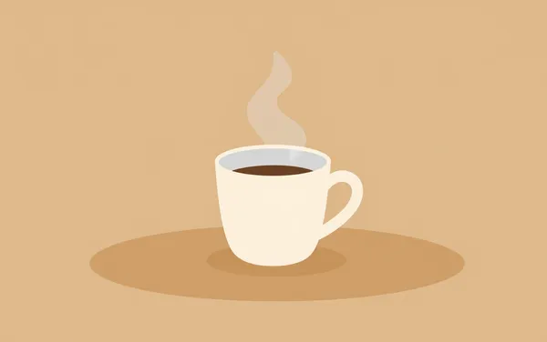 Flat illustration: you keep coffee hot without ruining it