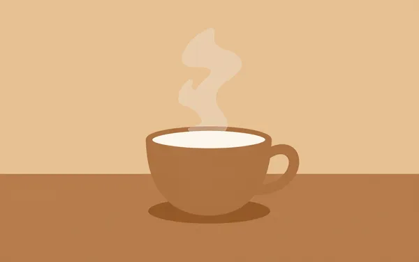 Flat illustration: you make a better cappuccino at home
