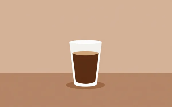 Flat illustration: nitro cold brew at home that's flat