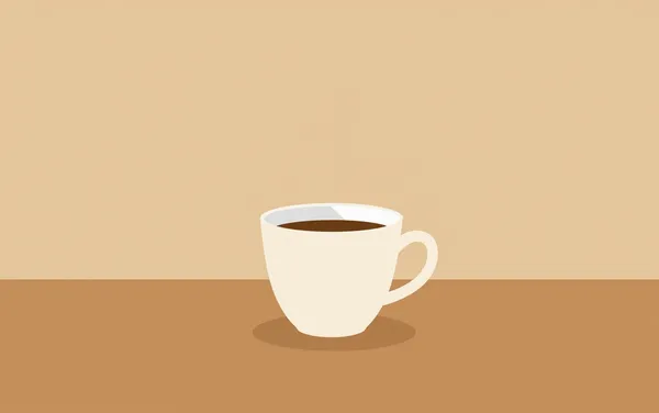 Flat illustration: reheat leftover coffee without bitterness