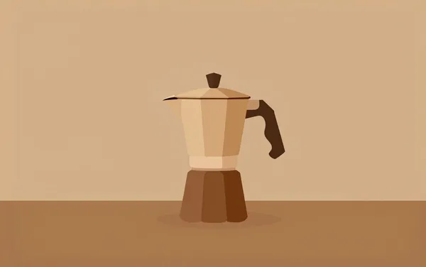 Flat illustration: a travel espresso maker's weak shots