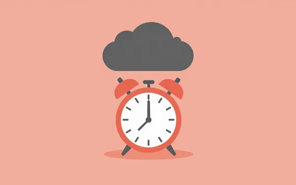 Flat illustration: with the Sunday scaries