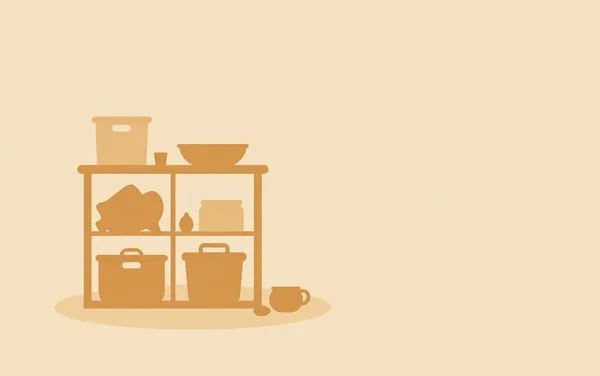Flat illustration: declutter a craft stash you overpaid for