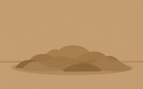 Flat illustration: with the one flat surface piling up again
