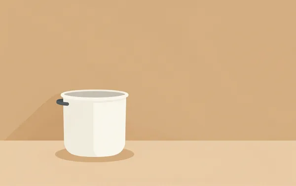 Flat illustration: you stop the kitchen bin smelling