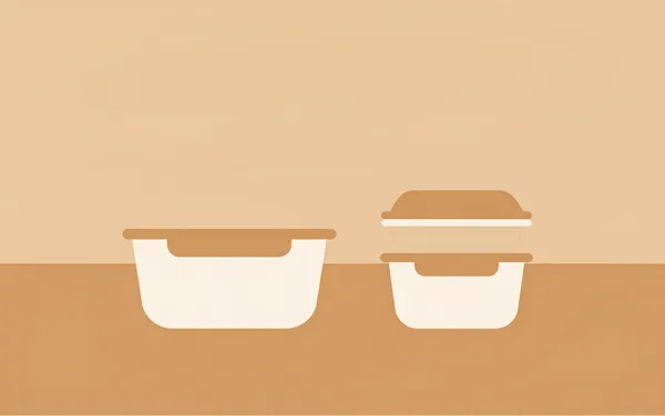 Flat illustration: when food containers and lids don't match