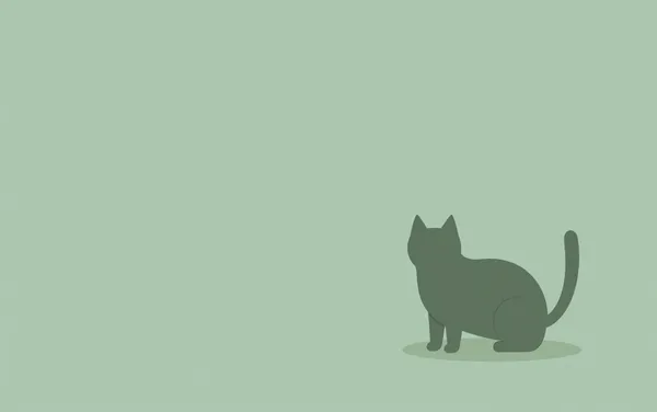 Flat illustration: you introduce a second cat