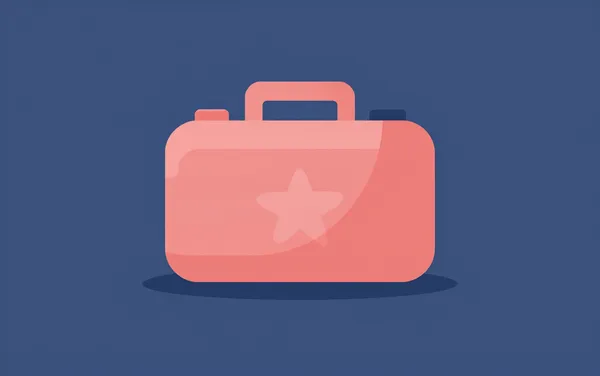 Flat illustration: you build a one-box emergency kit