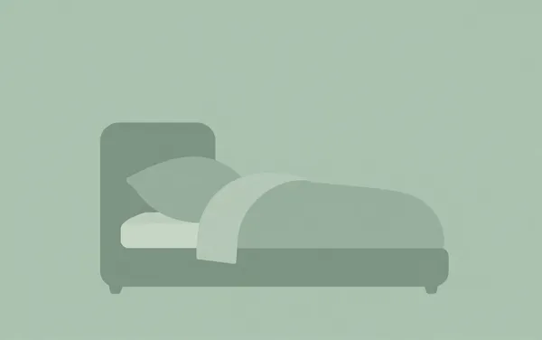 Flat illustration: when you wake at 3am